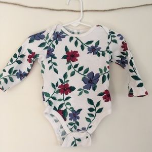 Old Navy floral thermal bodysuit